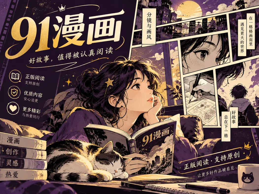 漫画分镜和线条插画